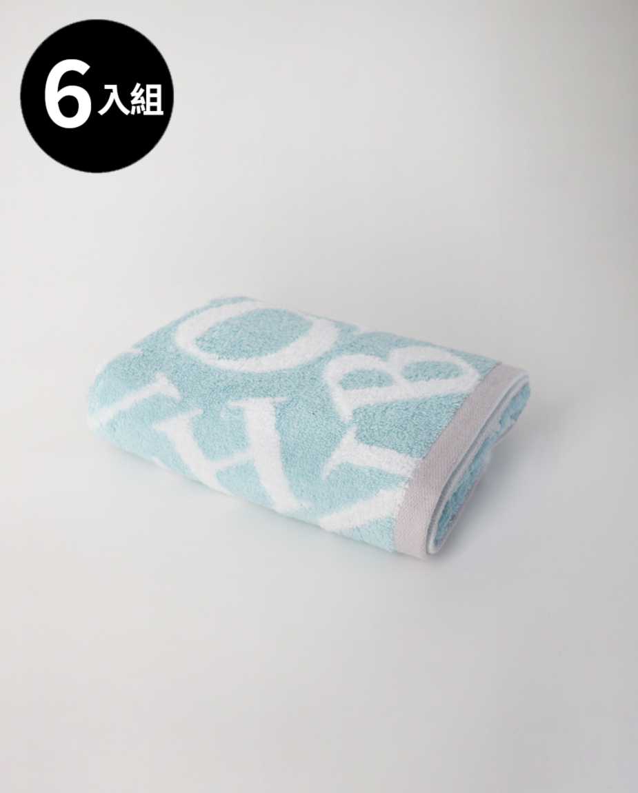 【三花】字母殿堂毛巾6條-顏色隨機 TF610