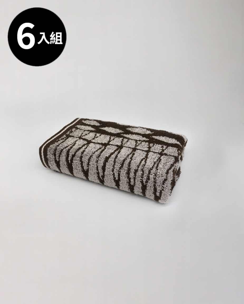 【三花】濃情巧克力毛巾6條-顏色隨機 TF614