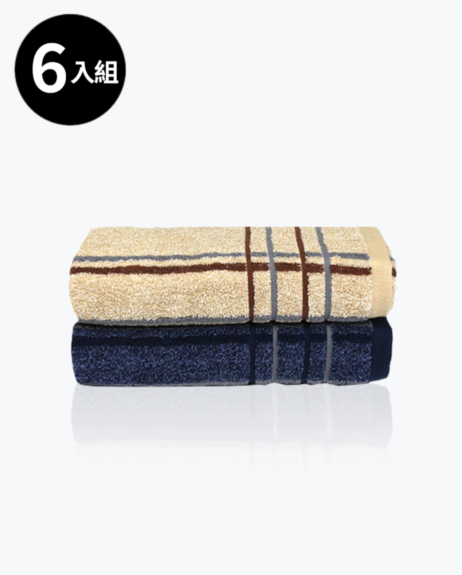 【三花】紳士密令毛巾6條-顏色隨機 TF518