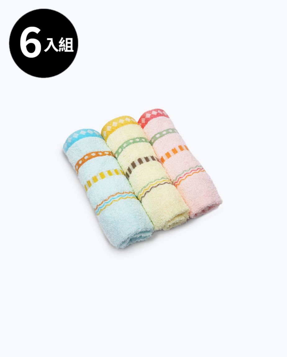 【三花】QQ果凍條童巾6條-顏色隨機 TL103