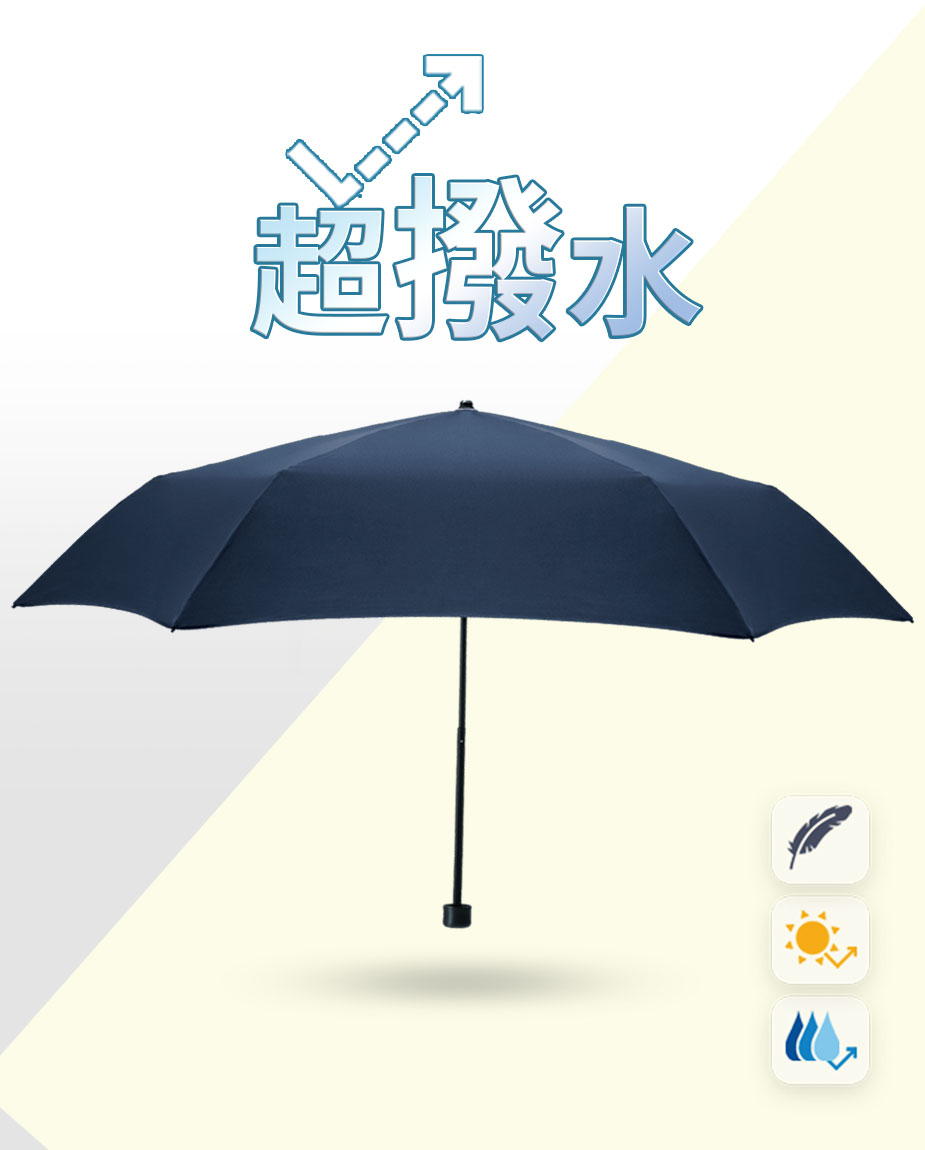 【三花】超撥水傘-孔雀藍
