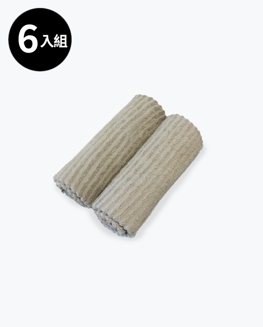 【三花】純色綠洲毛巾6條-顏色隨機 TF316
